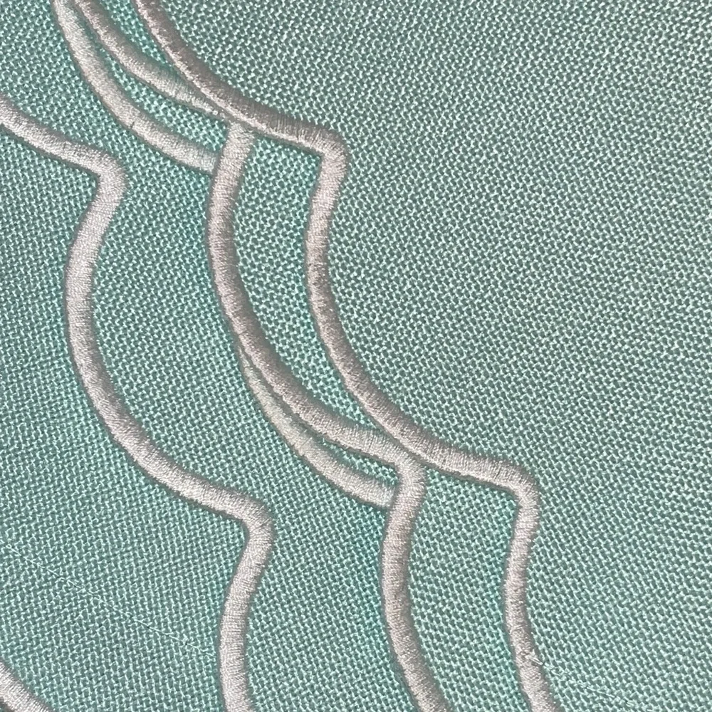 NEW Egg Blue Easter 6 pcs Set of Blue Scalloped Placemats